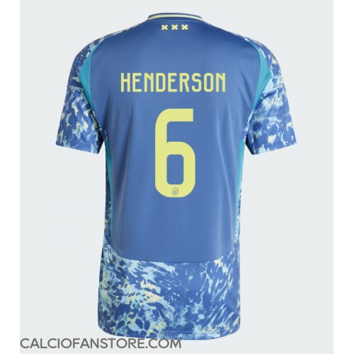 Maglia Calcio Ajax Jordan Henderson #6 Seconda Divisa 2024-25 Manica Corta